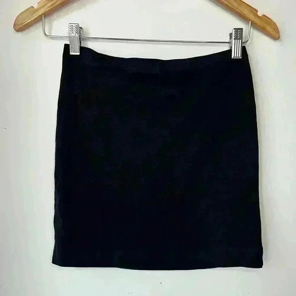 H&M Black Stretchy Pull On Basic Casual Mini Skirt Grunge Whimsigoth Punk XS - Picture 4 of 7
